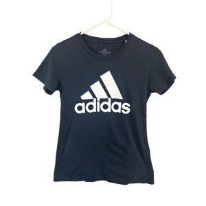 ADIDAS Women's Black Cotton Top T-Shirt GUC Women's Size XS